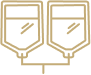 A close-up of a stylized, geometric illustration of a dog’s face with symmetrical features, using shades of beige, gray, and black.