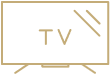 A close-up of a television screen displaying an image of a room with a bed and a window, possibly in a healthcare or dialysis setting.